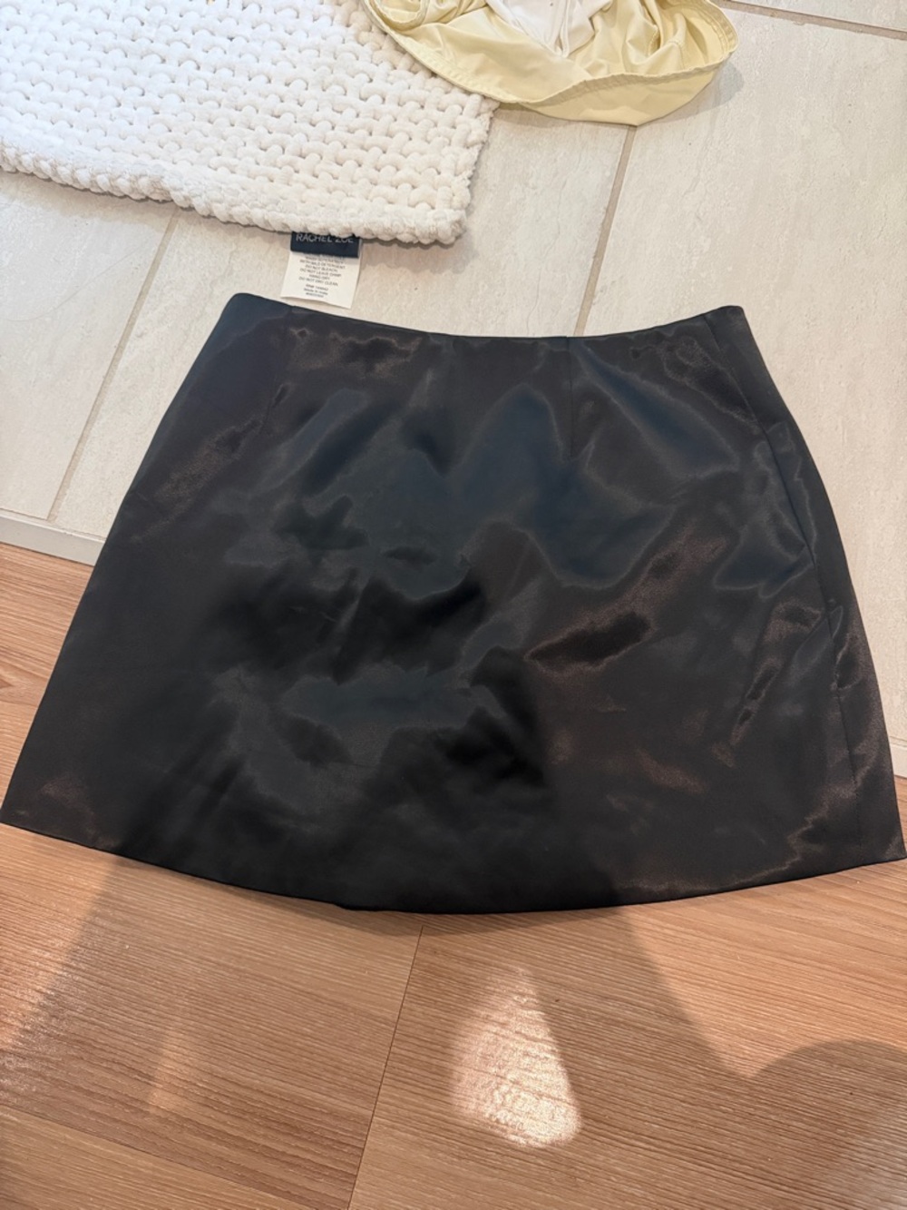 Black mini skort